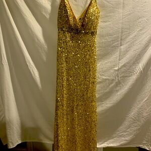 Beautiful beaded gown.